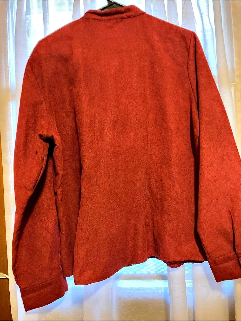 Ms.Lee Long Sleeve Blouse in Brick Red Size XL Like New - Picture 2 of 3